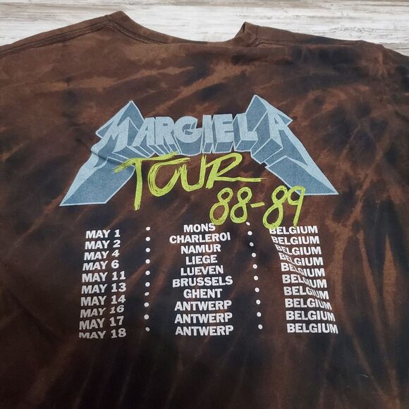 Metallica Shirt Reverse Tye Dye Size Medium 1989 Tour And Justice For All - Picture 4 of 4